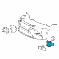 OEM 2017 Lexus NX200t Sensor, Ultrasonic Diagram - 89341-06050-B2