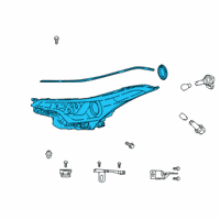 OEM 2020 Toyota C-HR Composite Headlamp Diagram - 81170-10A00