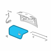 OEM 2006 Buick Lucerne Weatherstrip Diagram - 25823550