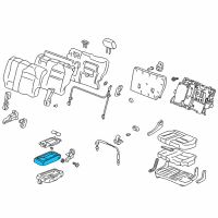 OEM 2005 Honda Pilot Pad Assy., Middle Seat Center Table Diagram - 81782-S9V-A21