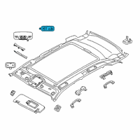 OEM 2016 BMW 740i Interior Light, Panorama Glass Roof, Right Diagram - 63-31-9-390-892