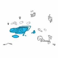 OEM 2007 Lexus GS450h Headlamp Unit Assembly, Left Diagram - 81070-30B61