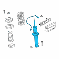 OEM 2021 BMW X3 SPRING STRUT REAR LEFT VDC Diagram - 37-10-8-067-507