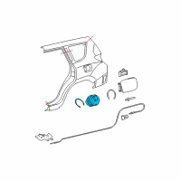 OEM Toyota RAV4 Fuel Pocket Diagram - 77290-42020