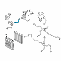 OEM 2020 BMW M5 Expansion Tank Hose Diagram - 17-12-8-096-879