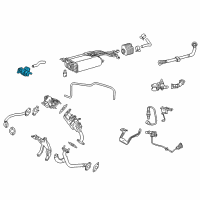 OEM Lexus Valve Assy, Vacuum Switching Diagram - 25860-31090