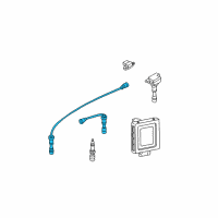 OEM 2001 Kia Optima Spark Plug Cable Set Diagram - 2750138B00