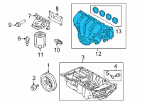 OEM Ford GASKET - INTAKE MANIFOLD Diagram - LX6Z-9439-A