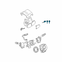 OEM 2002 Lexus ES300 Cylinder & Key Set Diagram - 69057-33331