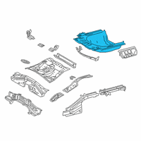 OEM 2022 Toyota Avalon Rear Floor Pan Diagram - 58301-06907