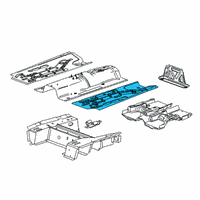 OEM 2019 Buick Encore Front Floor Pan Diagram - 95382838