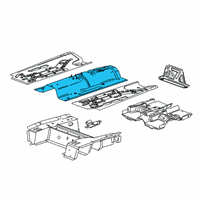 OEM 2016 Chevrolet Trax Center Floor Pan Diagram - 42389714