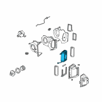 OEM 1998 Ford Ranger Evaporator Core Diagram - 1L5Z-19850-AA