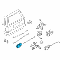 OEM 2001 Nissan Pathfinder Trunk Lock Actuator Motor Diagram - 90550-0W021
