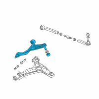 OEM 1991 Acura NSX Arm Assembly, Right Rear (Upper) Diagram - 52390-SL0-901