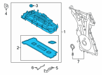 OEM 2022 Lincoln Nautilus Valve Cover Diagram - K2GZ-6582-C