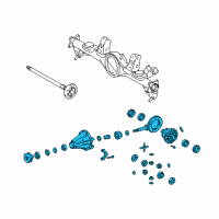 OEM 2008 Lexus GX470 Carrier Assembly, Differential Diagram - 41110-3D551