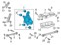 OEM Cadillac CT4 Knuckle Diagram - 84520221