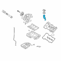 OEM Kia Sorento Adapter Assembly Diagram - 224303C400