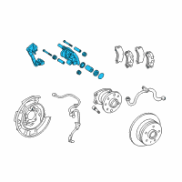 OEM Toyota Avalon Caliper Diagram - 47730-06090