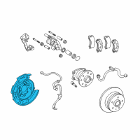 OEM 2009 Toyota Avalon Dust Shield Diagram - 46504-06040