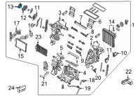 OEM 2021 Hyundai Elantra ACTUATOR Motor Assembly Diagram - 97154-AA000