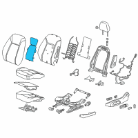 OEM Buick Regal Sportback Seat Back Heater Diagram - 13599917