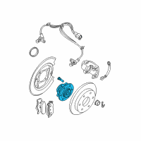 OEM 2012 Nissan Pathfinder Hub Assembly Rear Diagram - 43202-4X00A