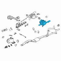 OEM 2010 BMW 335d Rear Muffler Left Diagram - 18-30-7-799-818