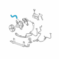 OEM 2007 Cadillac SRX Hose, P/S Fluid Reservoir Outlet Diagram - 15251169