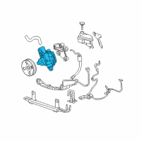 OEM 2008 Cadillac STS Power Steering Pump Diagram - 25900770