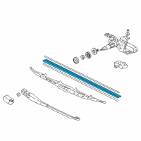 OEM 2002 Honda Odyssey Rubber, Blade (425MM) Diagram - 76632-S50-003