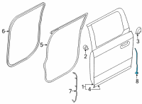 OEM 2021 Ford F-150 WEATHERSTRIP Diagram - ML3Z-1628124-A