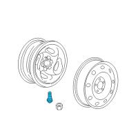 OEM 2001 Chrysler Town & Country Stem-Wheel Valve Diagram - 4743278AA