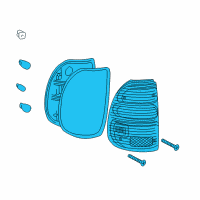 OEM 2003 Toyota Tacoma Tail Lamp Assembly Diagram - 81550-04060