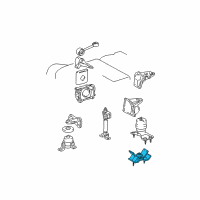 OEM 2000 Lexus RX300 Insulator, Engine Mounting, LH(For Transverse Engine) Diagram - 12372-20030