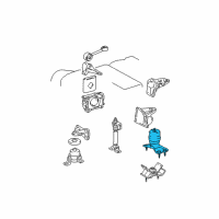 OEM Lexus RX300 INSULATOR, Engine Mounting Diagram - 12371-20060