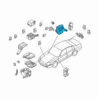 OEM 2003 Infiniti Q45 Block-Junction Diagram - 24350-AR211