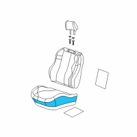 OEM Jeep Grand Cherokee Cushion Cover And Pad Diagram - WK511L5AA