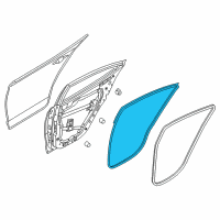 OEM 2020 Hyundai Elantra Weatherstrip Assembly-Rear Door Side LH Diagram - 83130-F2000