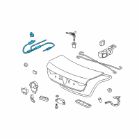 OEM 2010 Honda Accord Cable, Trunk & Fuel Lid Opener Diagram - 74880-TA0-A01