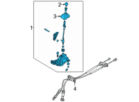 OEM 2021 Hyundai Elantra Lever Assembly-MTM Diagram - 43700-AA300-RED