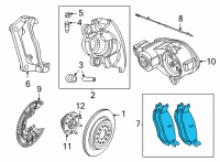 OEM 2022 Jeep Wagoneer REAR DISC BRAKE Diagram - 68564742AA