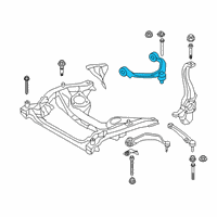 OEM 2021 BMW 750i xDrive Top Camber Correction Control Arm Diagram - 31-12-6-870-024