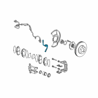 OEM Acura TL Hose Set, Right Front Brake Diagram - 01464-S0K-A00