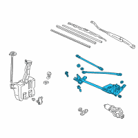 OEM 1998 Honda Accord Link, FR. Wiper Diagram - 76530-S84-A02