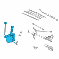 OEM 1999 Honda Accord Tank Set, Washer Diagram - 76840-S87-A02