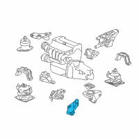 OEM 2006 Honda Accord Bracket, Transmission Mount (Upper) (Mt) Diagram - 50670-SDA-A12