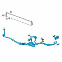 OEM Chevrolet Silverado Cooler Pipe Diagram - 85149483