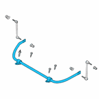 OEM Ford Police Interceptor Utility Stabilizer Bar Diagram - LB5Z-5482-C